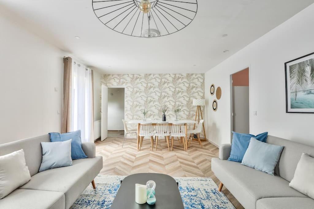 Free Private Parking - 15Mn Paris - 5Mn Walk Train Station - All Equipped - Terrace - Garden - Stade De France - Casino D'Enghien - Hippodrome, Universite Épinay-sur-Seine Exterior foto